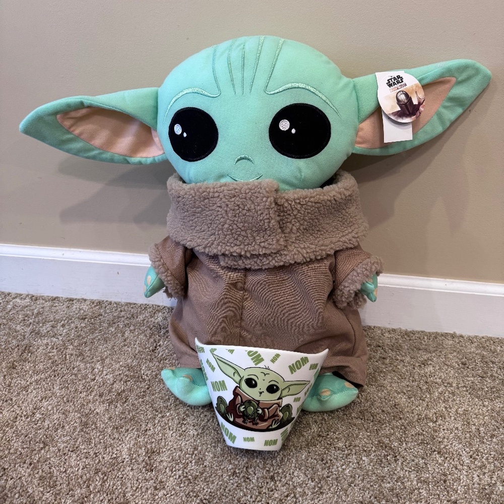 price ⬇️Plush Baby Yoda AND Baby Yoda Ramen Bowl